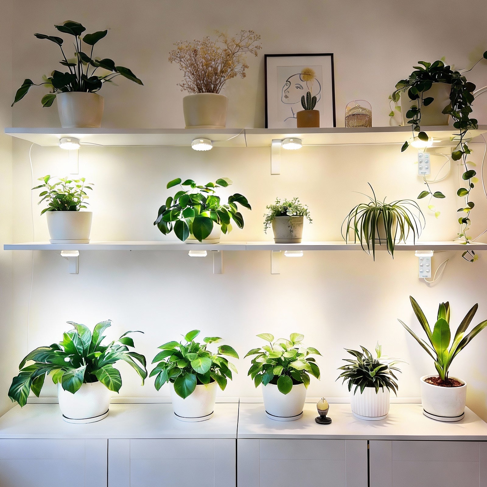 SANSI 20W Puck LED Grow Light with Timer(US/CA ONLY)