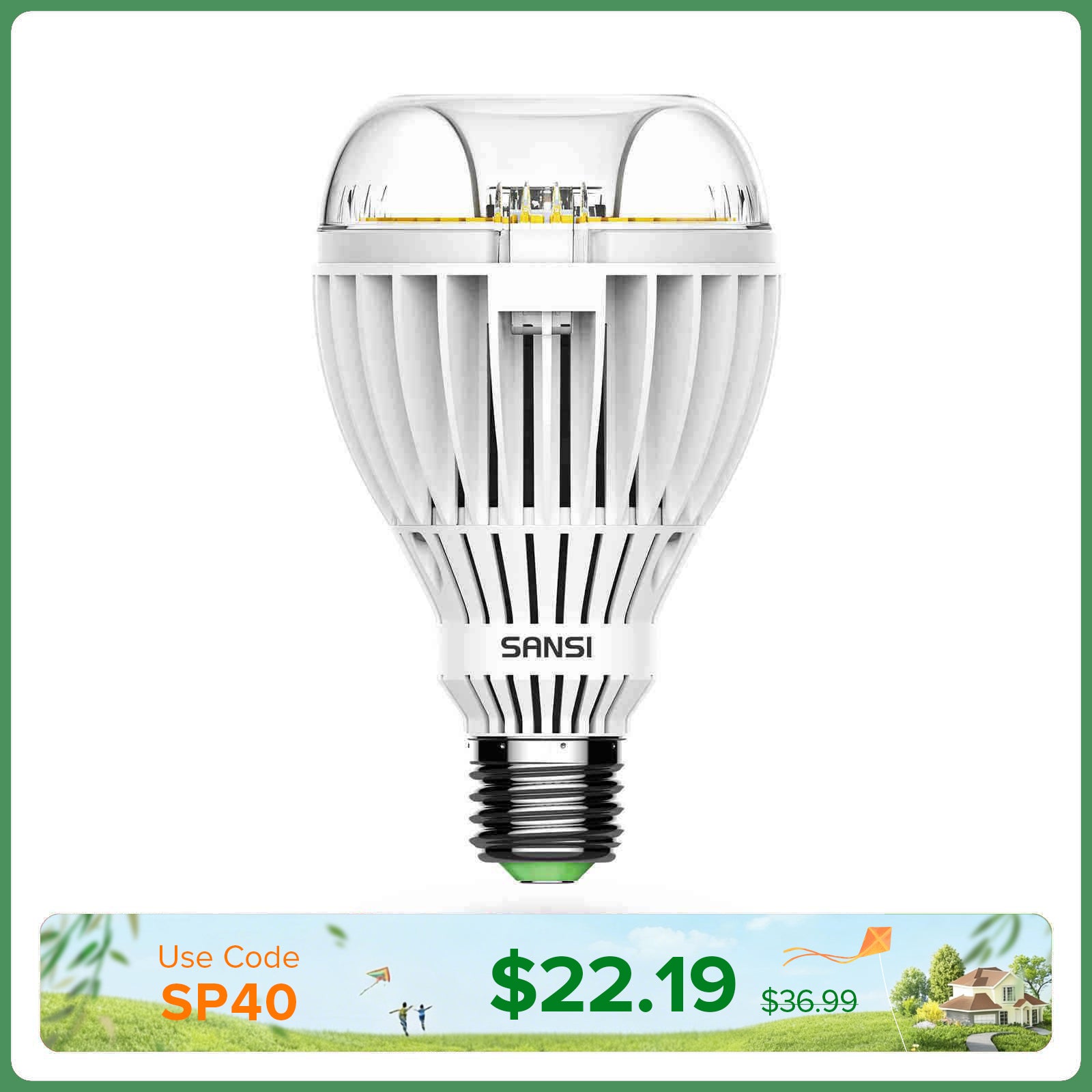 A21 36W LED 3000K/5000K Light Bulb (US/CA ONLY)