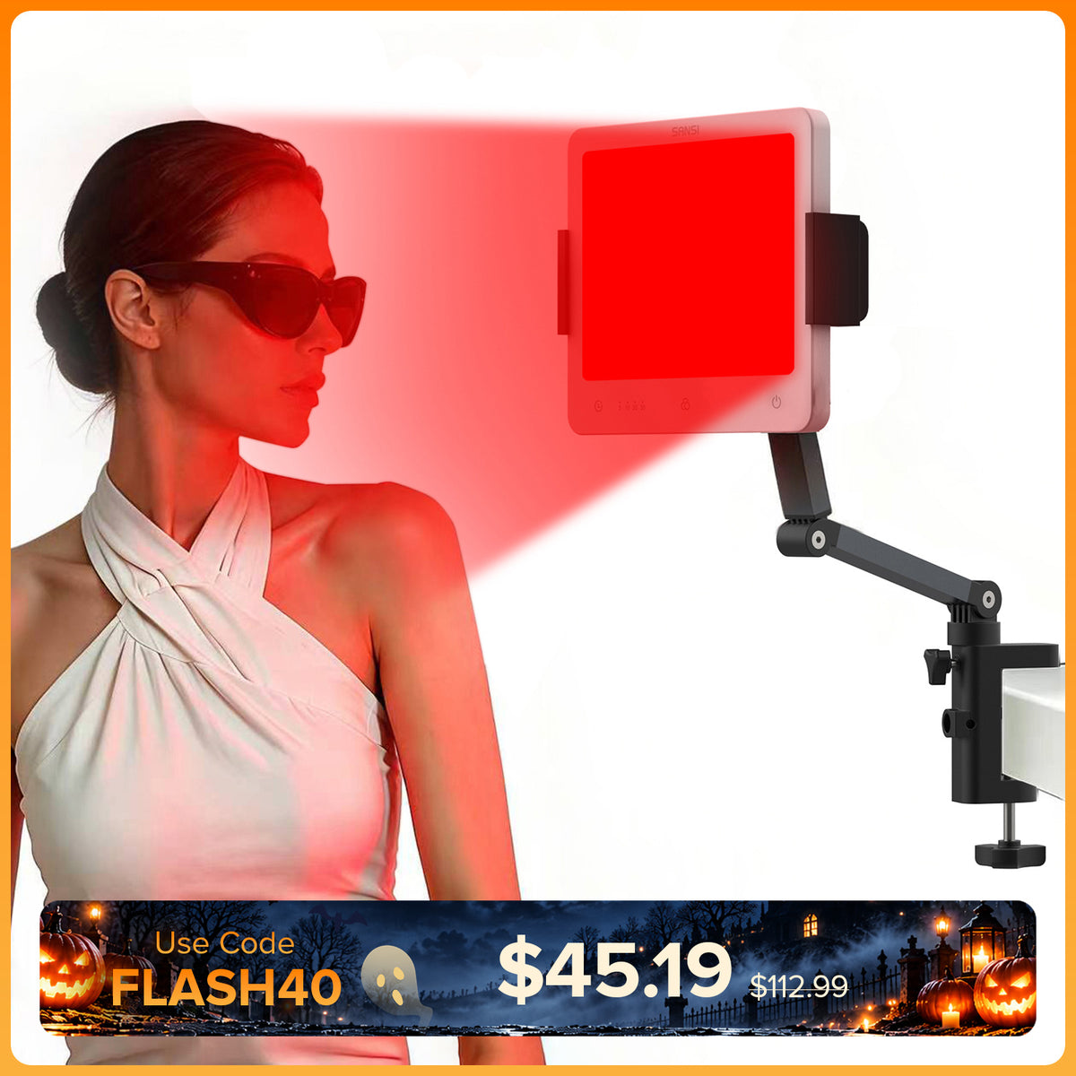 SANSI 35W Clip-On Red Light Therapy Panel for Body Face (US ONLY)