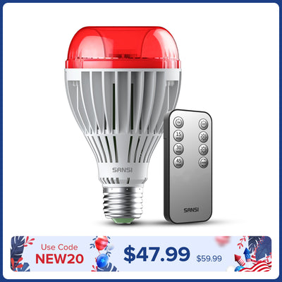SANSI A21 25W 670nm Red Light Bulb for Sleep Therapy (US/CA ONLY)