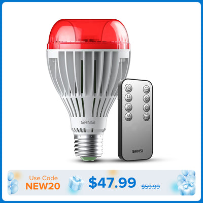 SANSI A21 25W 670nm Red Light Bulb for Sleep Therapy (US/CA ONLY)