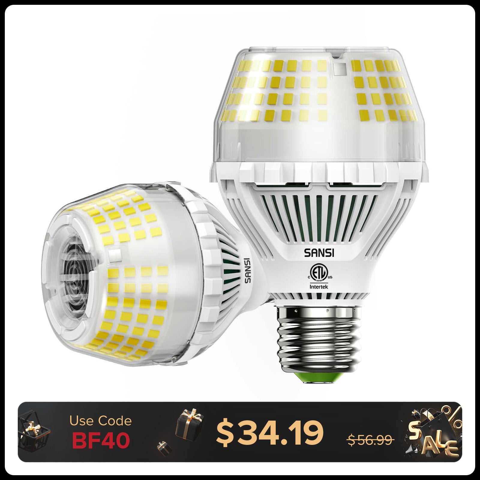 A19 35 W 5000 K LED-Glühbirne (NUR USA)