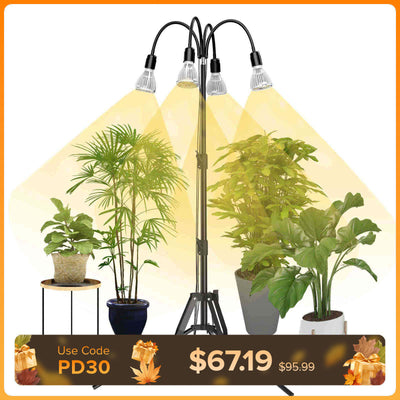 96 W/128 W Pflanzenlampe mit verstellbarem Stativständer (NUR USA)