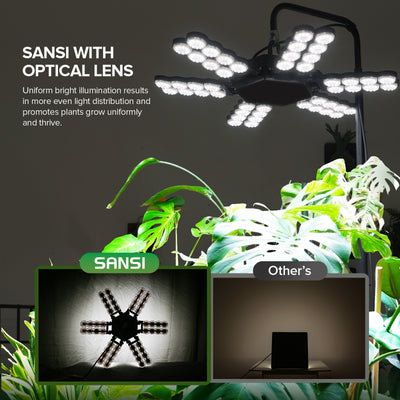 SANSI 240W Folding Wings LED Standing Grow Light with Remote Control (US ONLY)