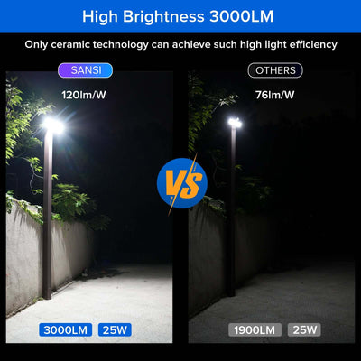 25W Motion Sensor Outdoor Security Lights with Remote (US ONLY)