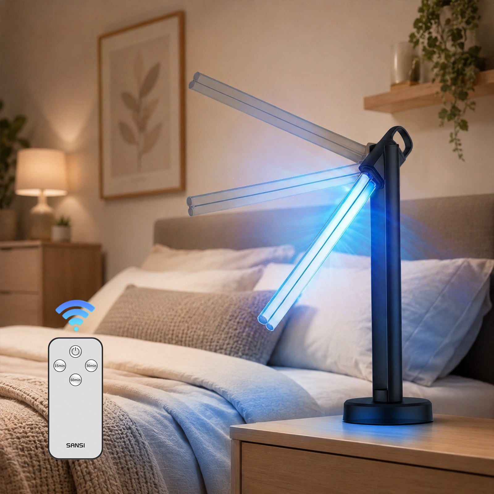 SANSI 38W/54W Foldable UV Light Sanitizer with Remote Control (US ONLY)