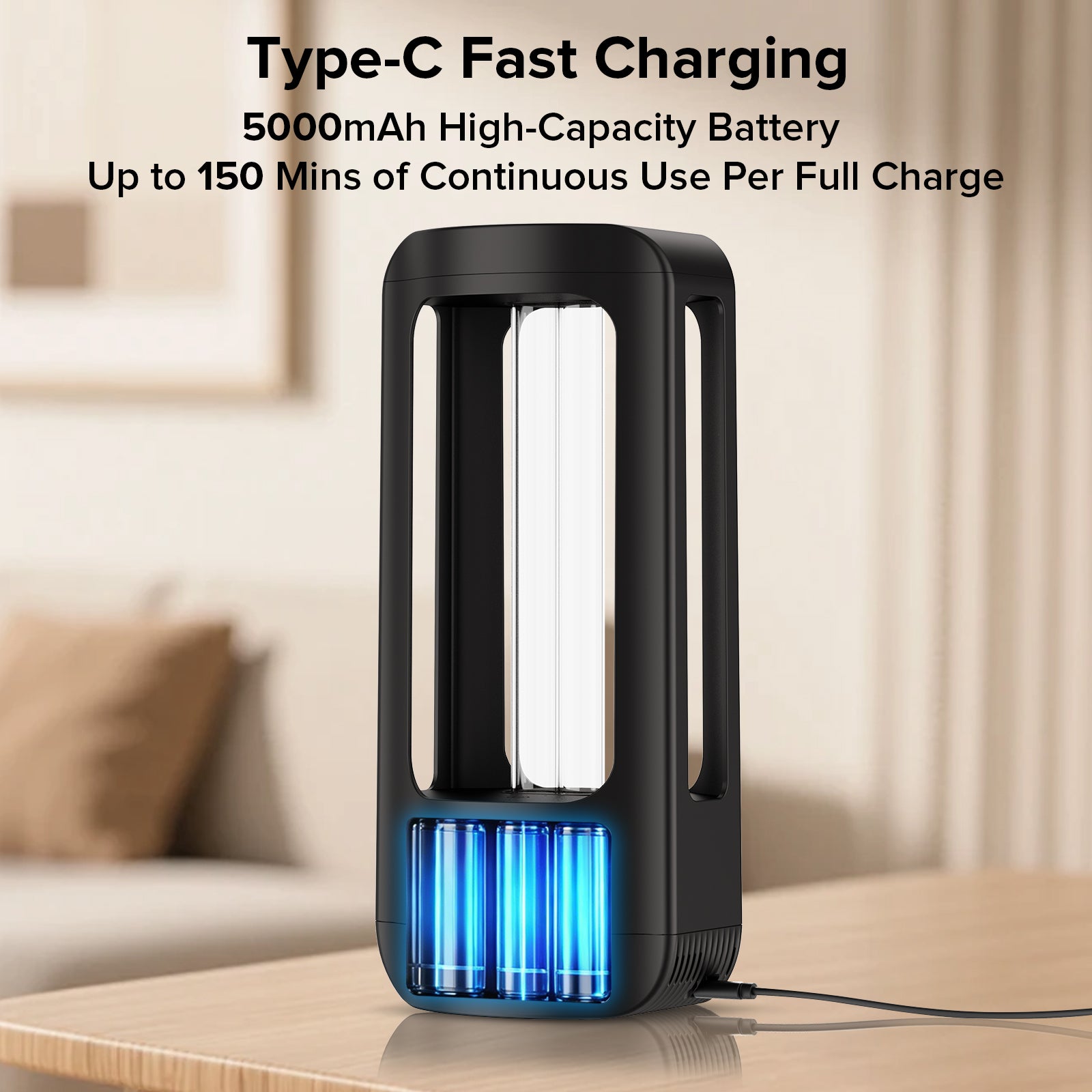 SANSI 18W Cordless UV Light Sanitizer with Remote Control (US ONLY)