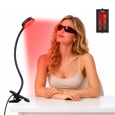 SANSI 12W Adjustable 1-Head Clip-on Red Therapy Light for Body Face (US ONLY)