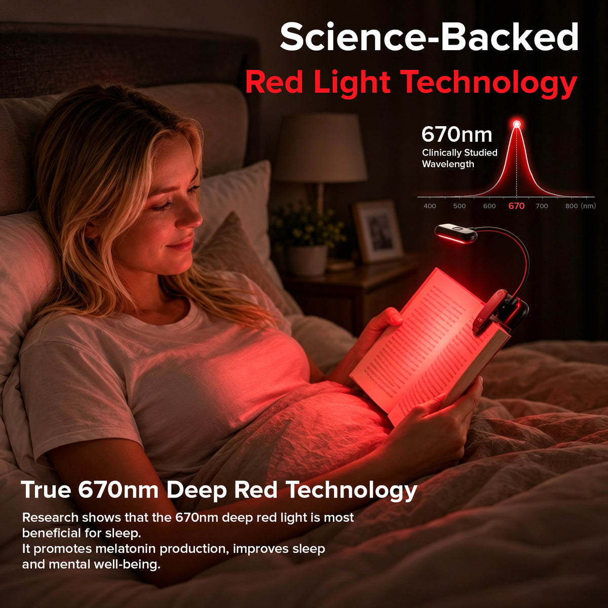 SANSI Clip-On Red Reading Light (US ONLY)