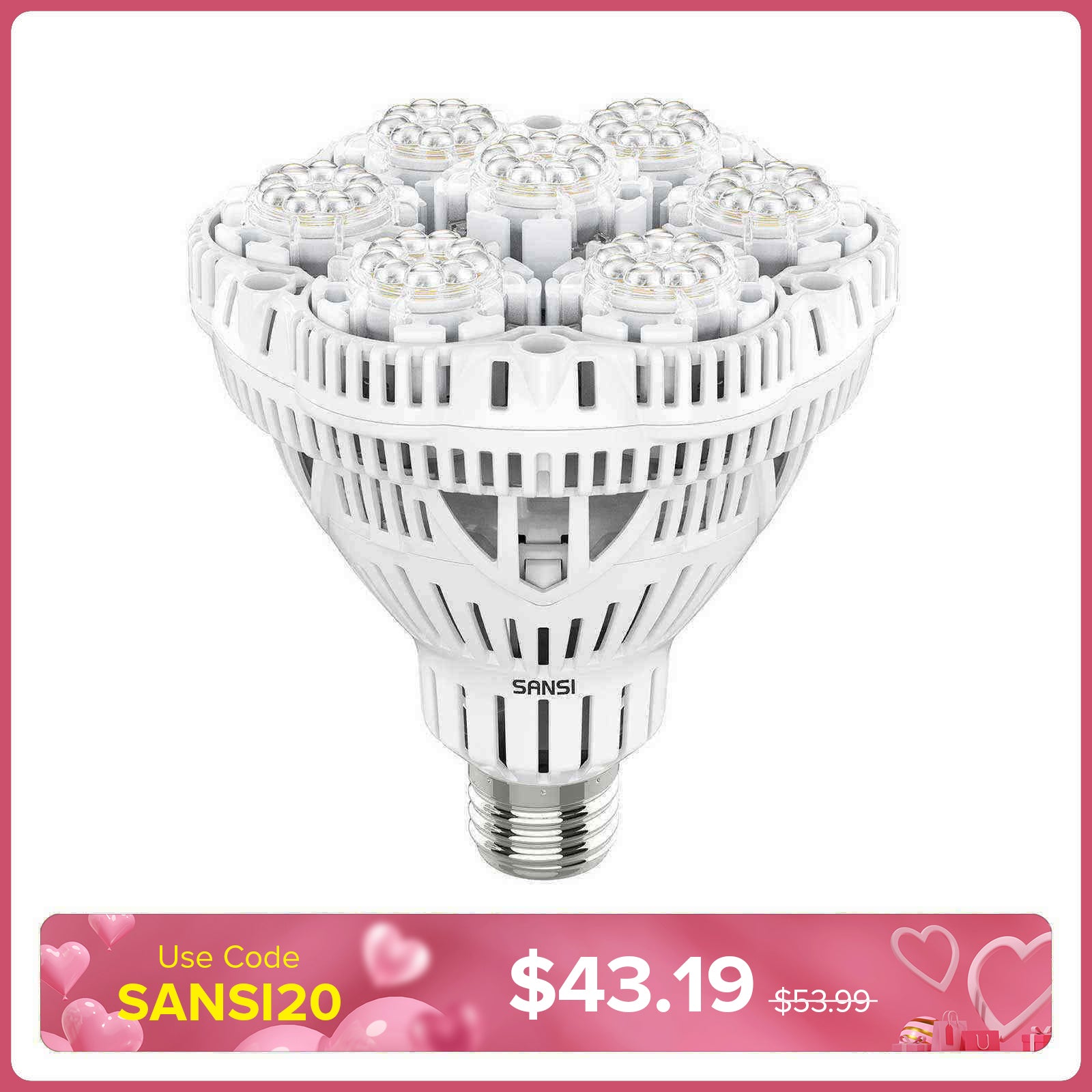 BR30 36W LED Grow Light Bulb