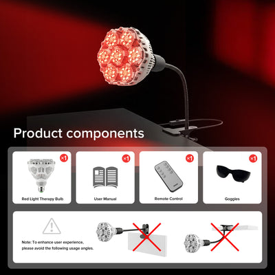 SANSI 32W Red Light Therapy for Body Face with Clip(US/CA ONLY)