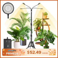 SANSI 40W 4-Head Adjustable Tripod Stand Grow Light with Remote Control