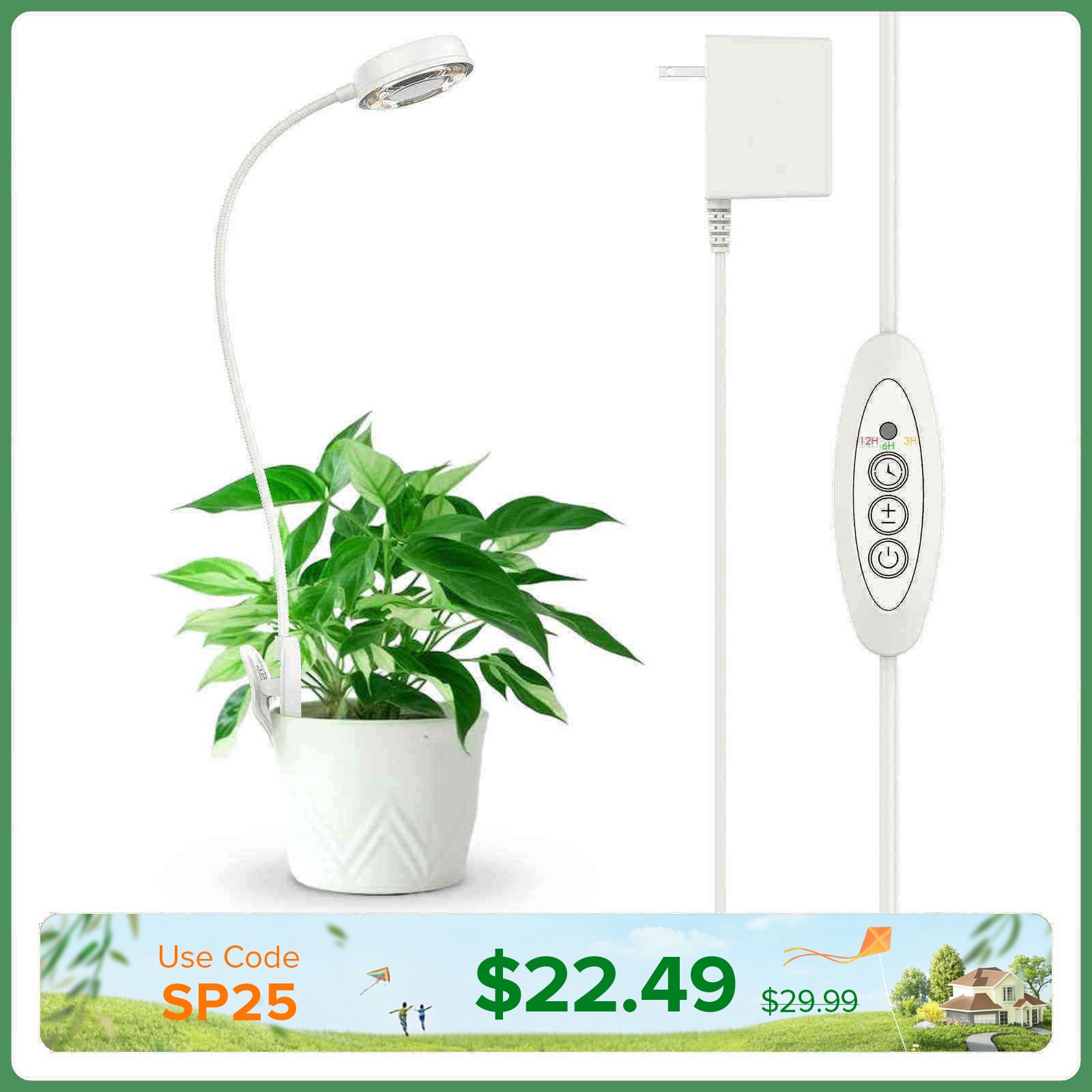 10W Pot Clip Led Grow Light