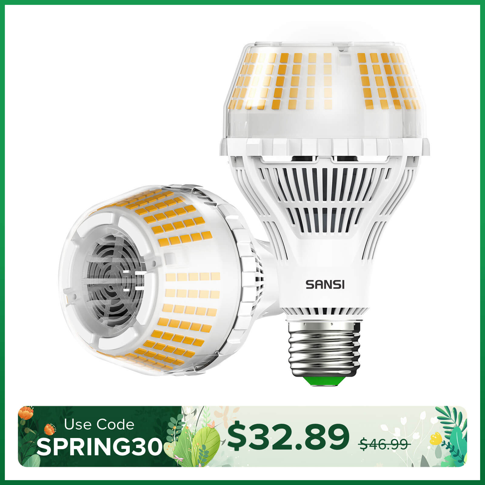 Upgraded Dimmable A21 27W LED 3000K Light Bulb(US ONLY)