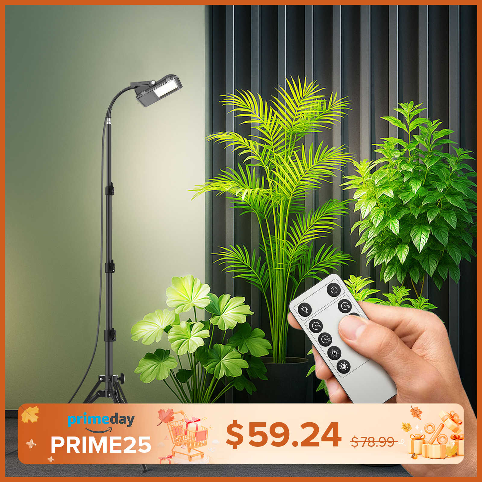 SANSI 45W LED Grow Light With Tripod Stand