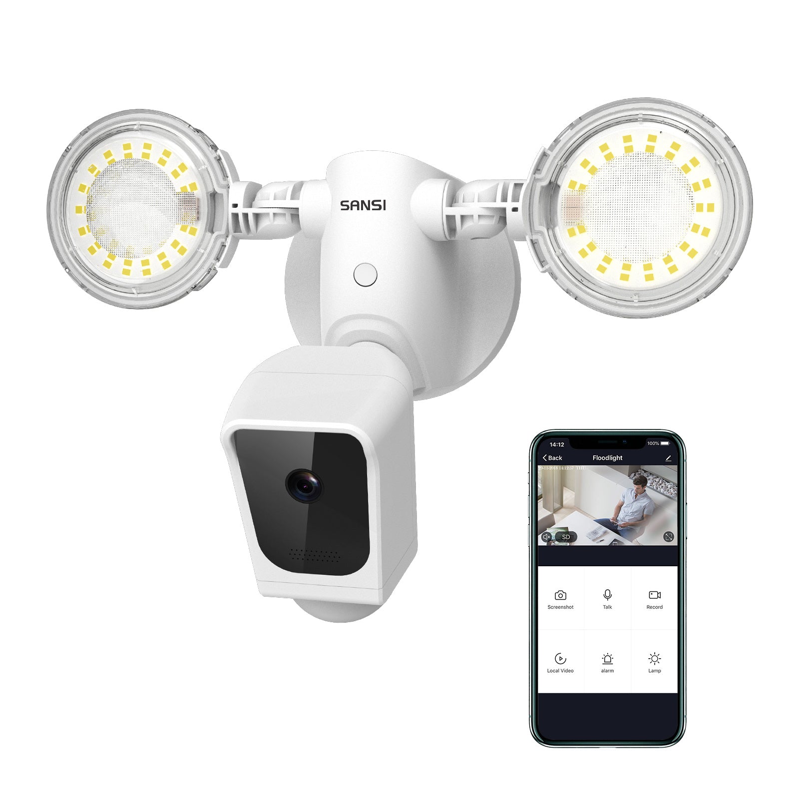 35W Smart Led Security Light (With Camera&Motion Sensor)