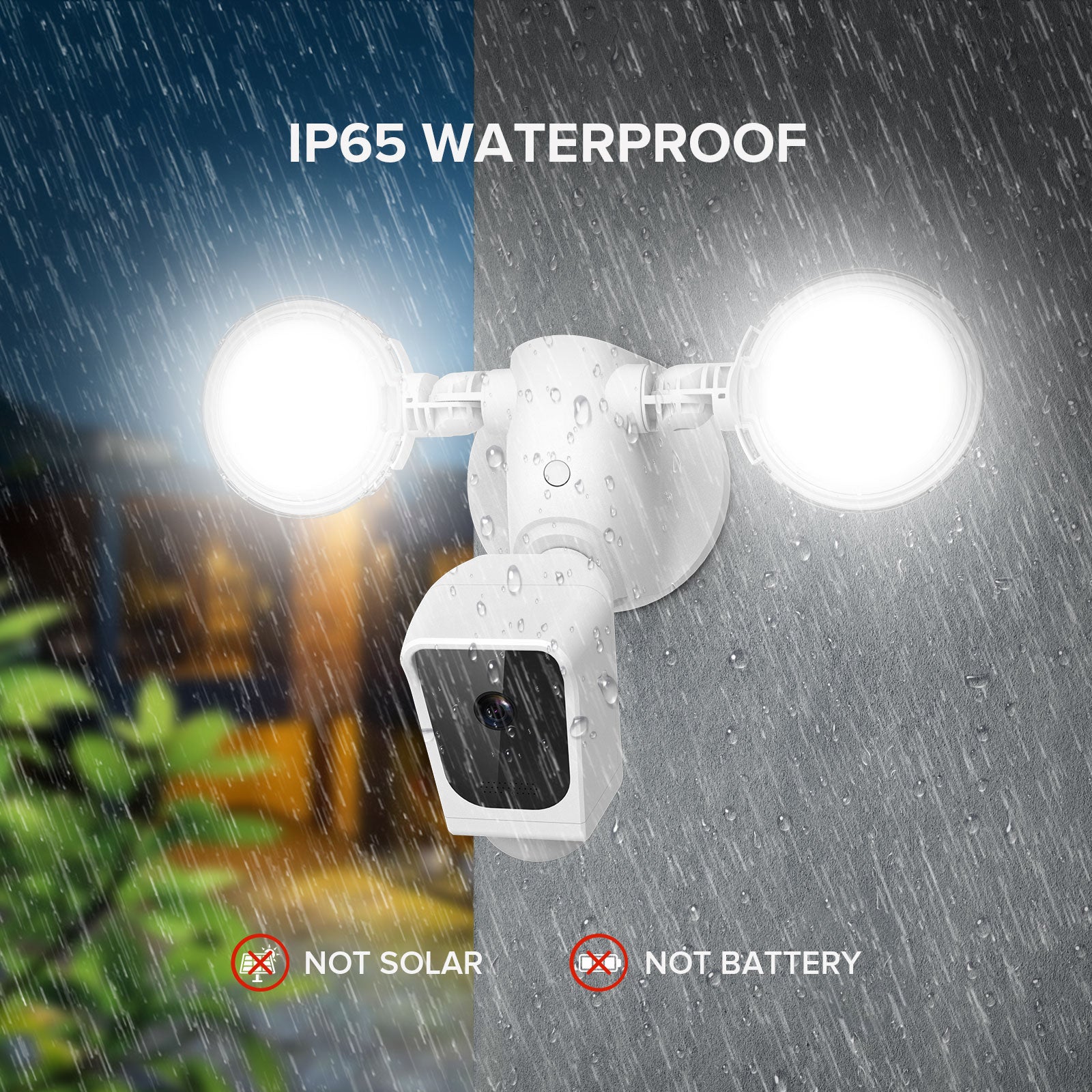 35W Smart Led Security Light (With Camera&Motion Sensor), IP65 waterproof