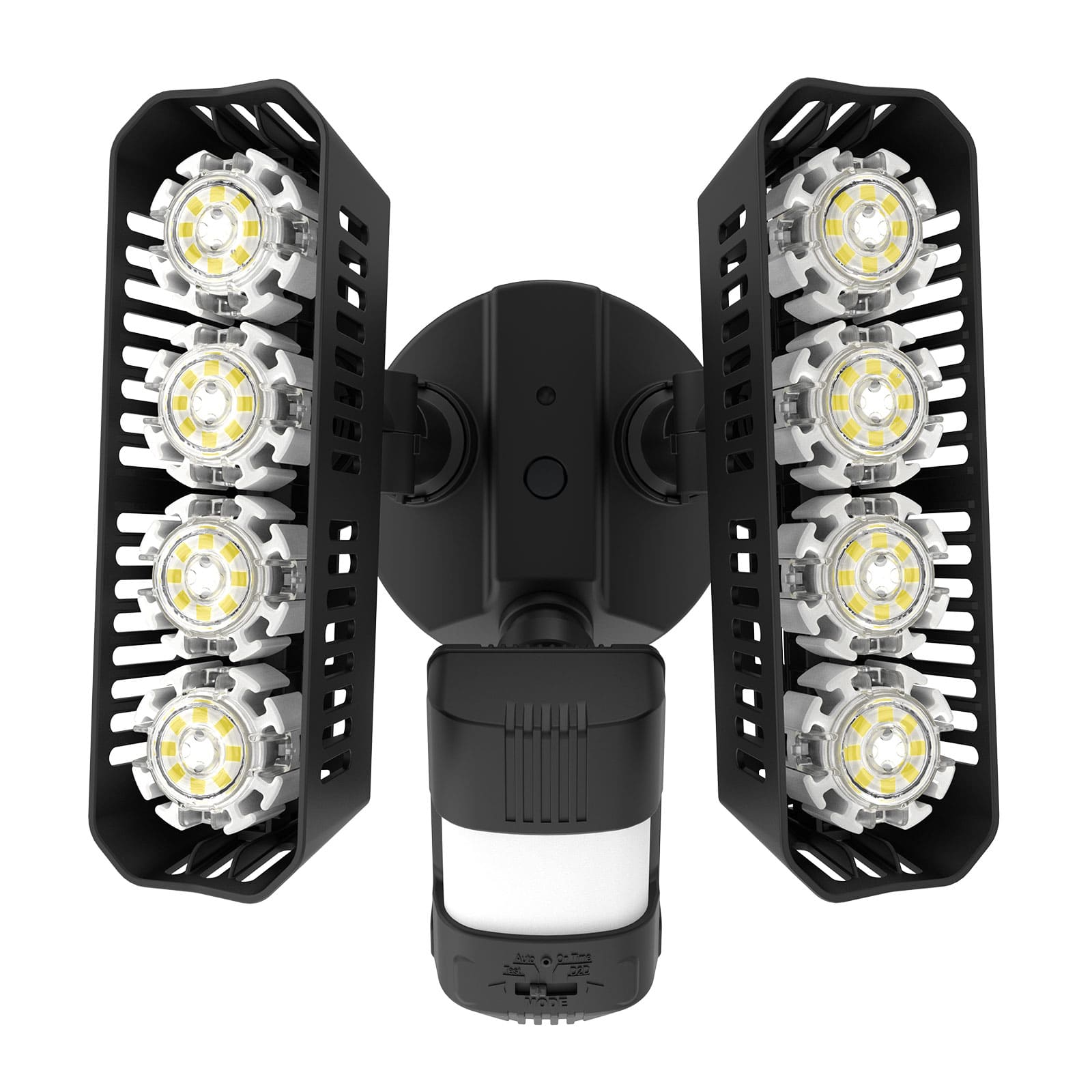 Rectangle 36W LED Security Light with the function of Dusk to Dawn and Motion Sensor-black
