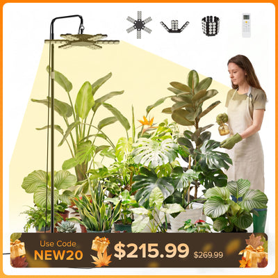 SANSI 240W Folding Wings LED Standing Grow Light with Remote Control (US ONLY)