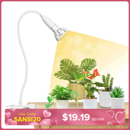 Lampada LED da coltivazione con clip regolabile a 1 testa da 10 W (SOLO USA/CA) 