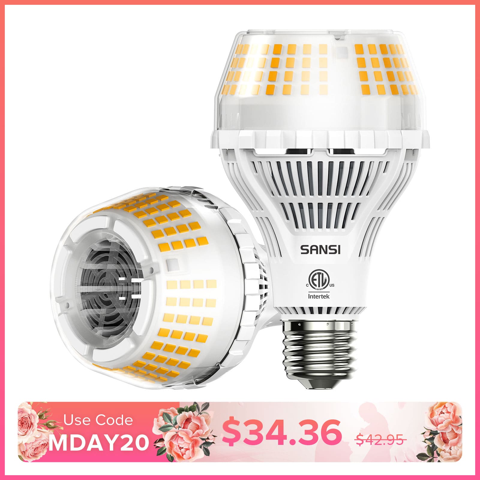 Upgraded A21 22W LED 3000K/5000K Light Bulb(US ONLY)