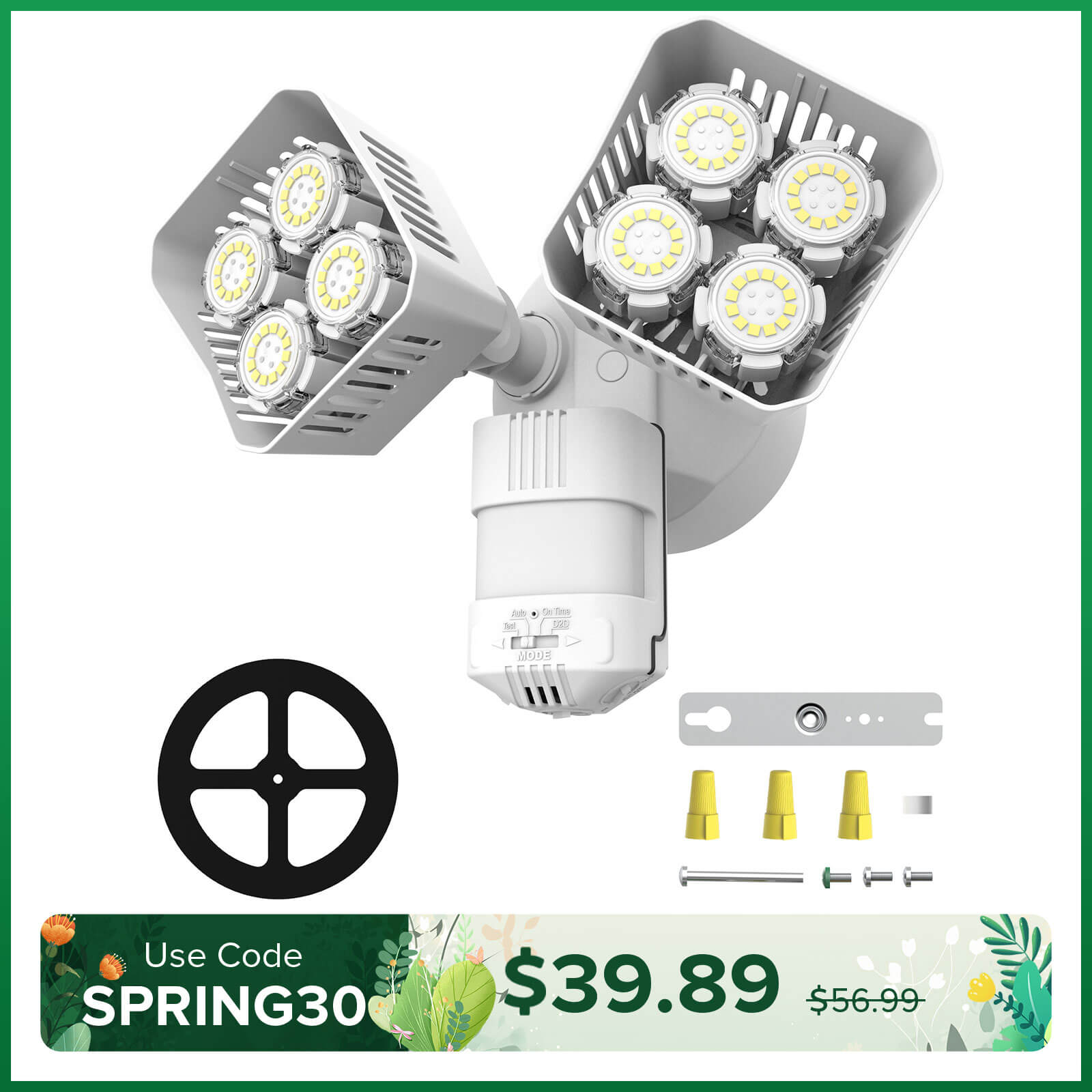 30W LED Garage Light (Folding Wings)(US ONLY)