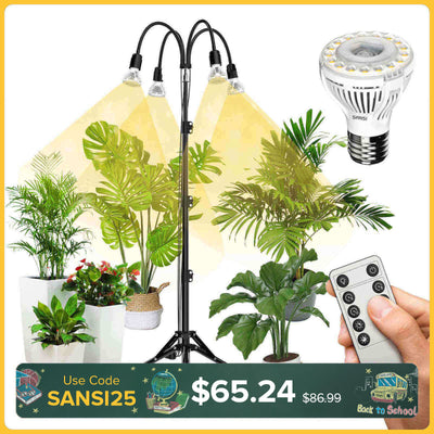 Upgraded 40W Adjustable Tripod Stand Grow Light with Remote Control (US/CA ONLY)