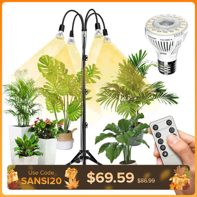 Verbesserte 40-W-Pflanzenlampe mit verstellbarem Stativ und Fernbedienung (NUR USA/Kanada)