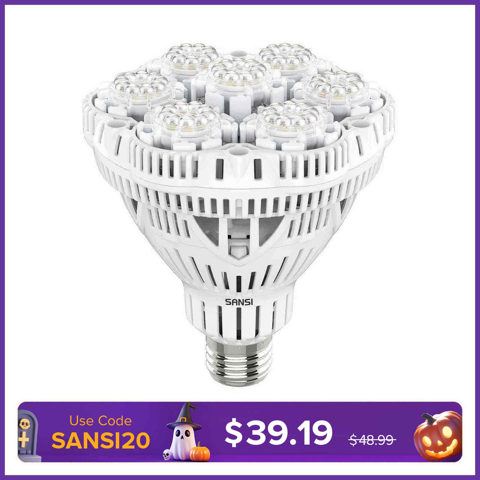 BR30 36W LED Grow Light Bulb