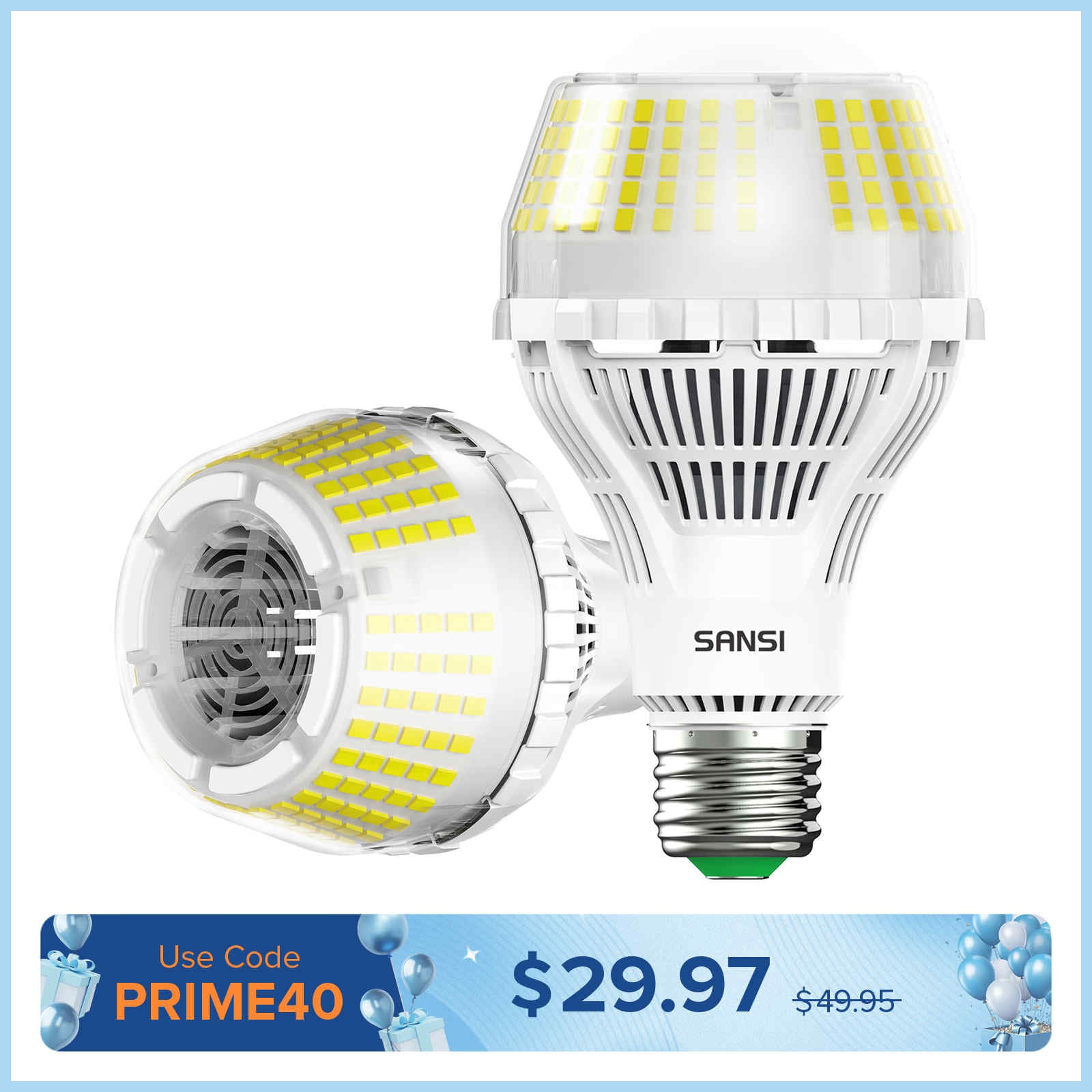 Upgraded (Non-)Dimmable A21 27W LED 3000K/5000K Light Bulb(US/CA ONLY)