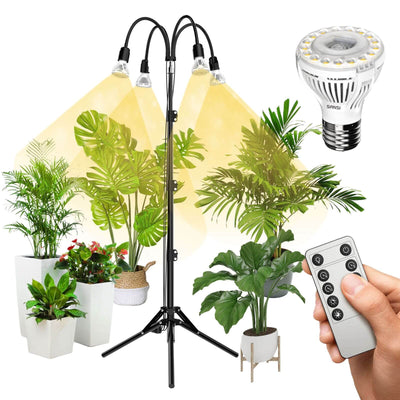 house plant uplighters Upgraded 40W Adjustable Tripod Stand Grow Light with Remote Control (US/CA ONLY)