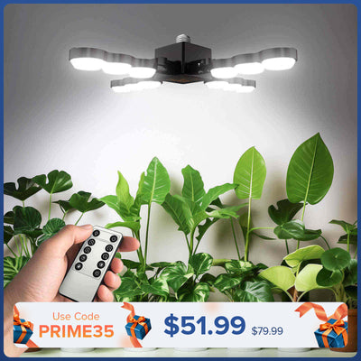 Lampada LED per coltivazione SANSI da 80 W con ali pieghevoli e telecomando