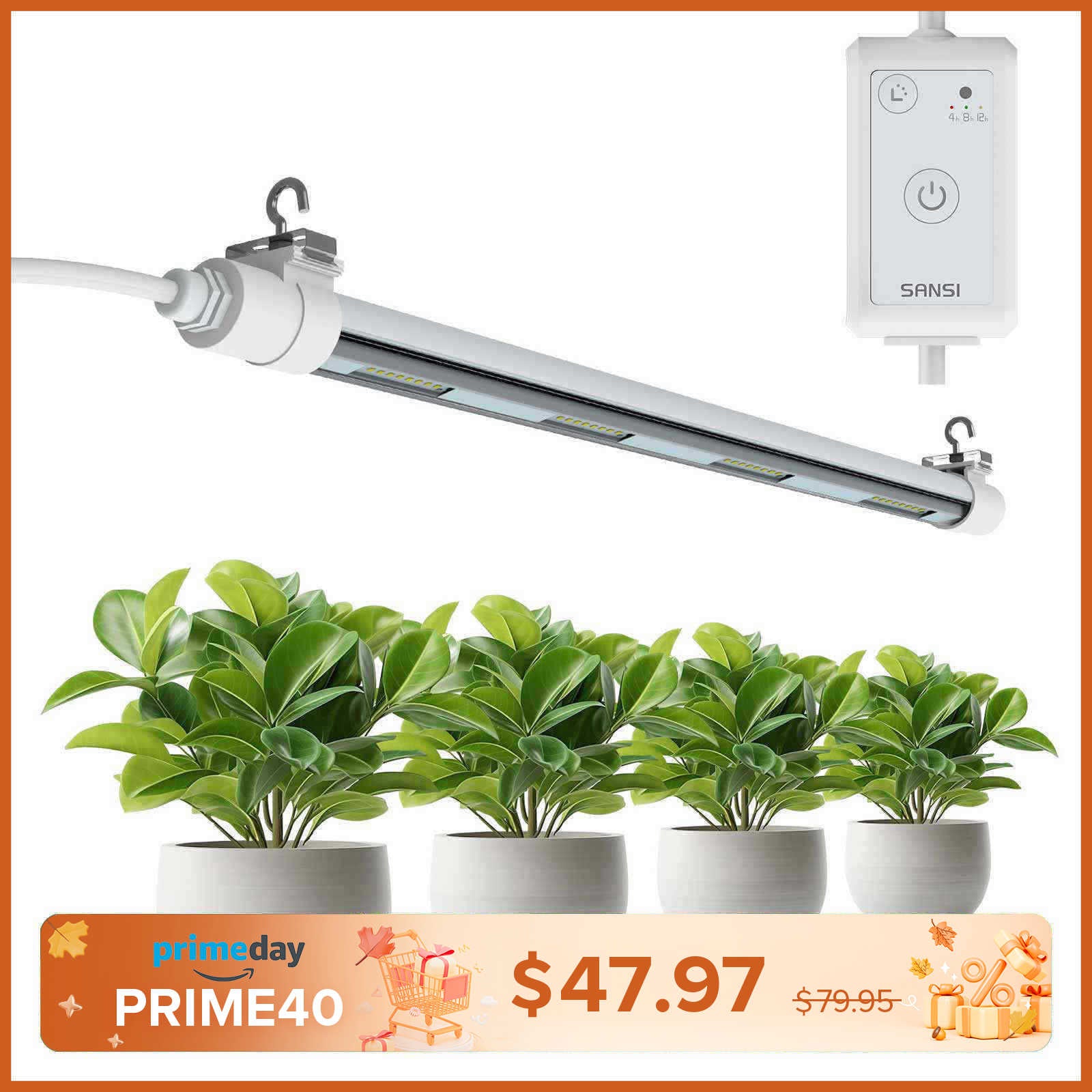 SANSI T8 25W LED Grow Light (US ONLY)
