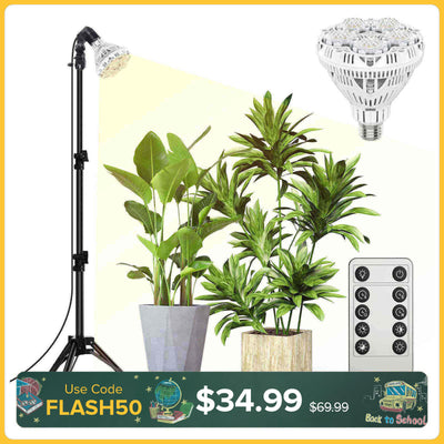 BR30 30W Verstellbare Stativ-Pflanzenlampe mit Fernbedienung (NUR USA/Kanada)