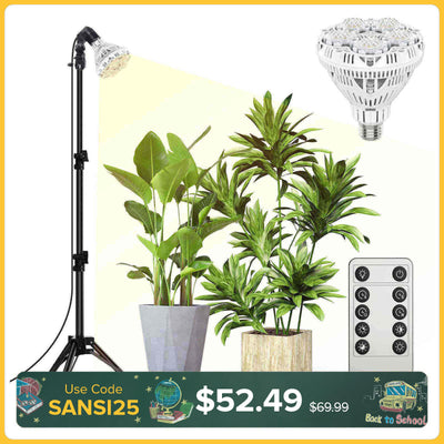 Lampe de culture trépied ajustable BR30 30W avec télécommande (US/CA UNIQUEMENT)