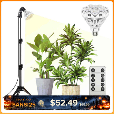 SANSI BR30 30W Adjustable Tripod Stand Grow Light with Remote Control (US/CA ONLY)