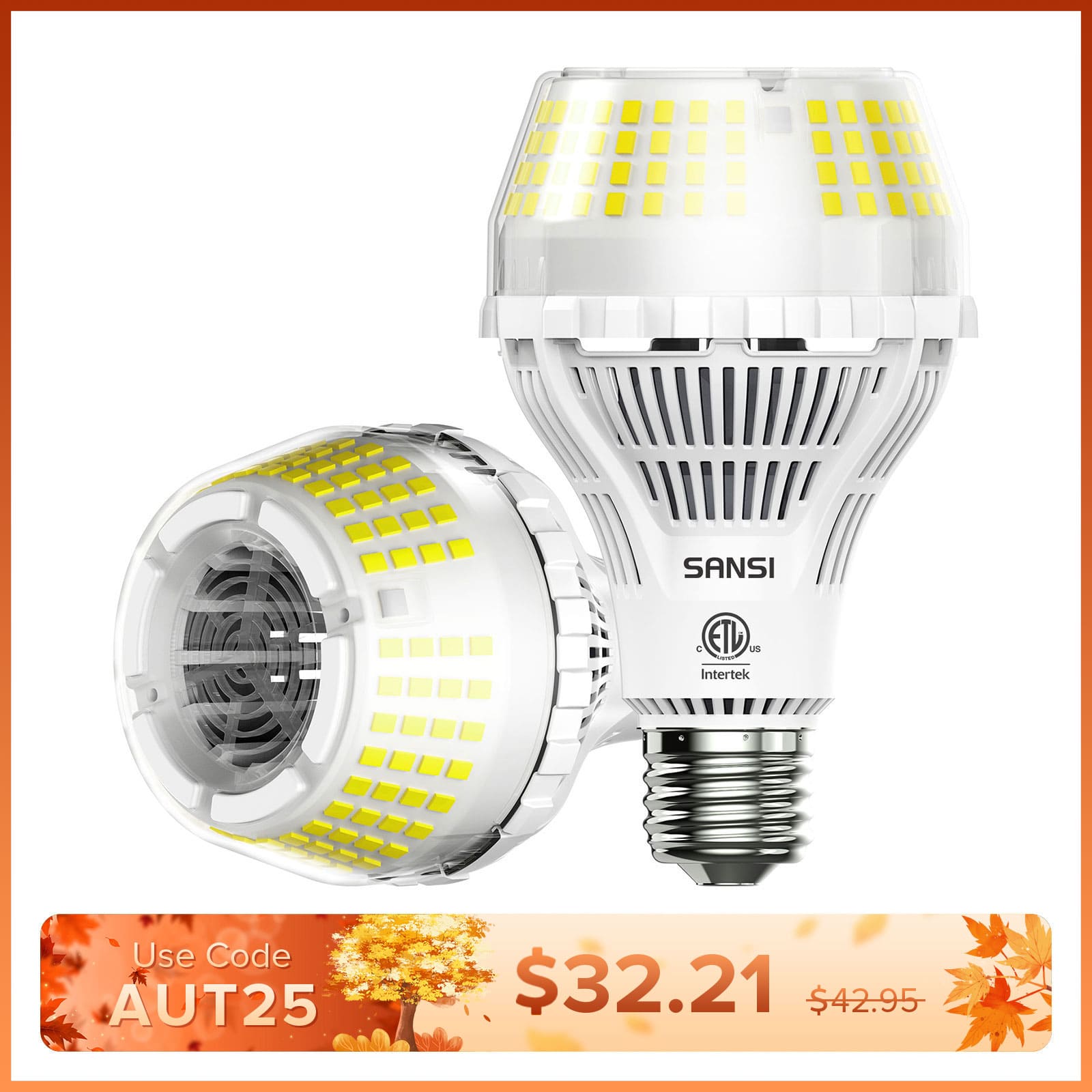 30W Adjustable 3-Head Clip-on LED Grow Light (US/CA ONLY)