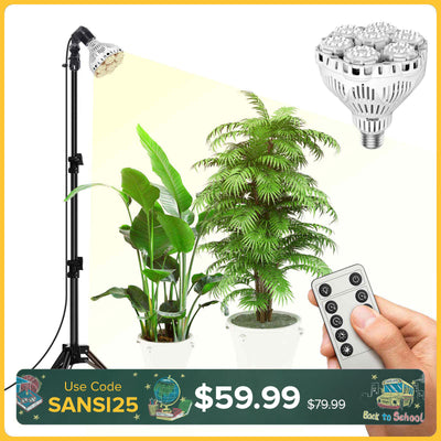 BR30 40W Adjustable Tripod Stand Grow Light with Remote Control