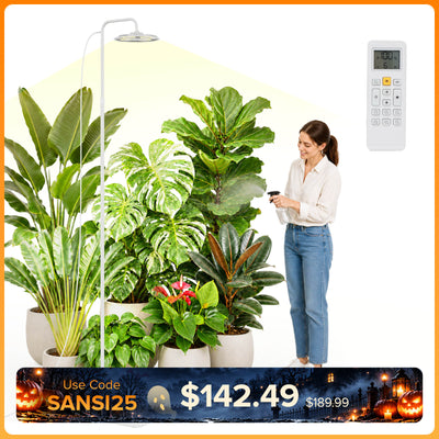 SANSI 125W Tall Standing Grow Light With Remote Control (US/CA ONLY)
