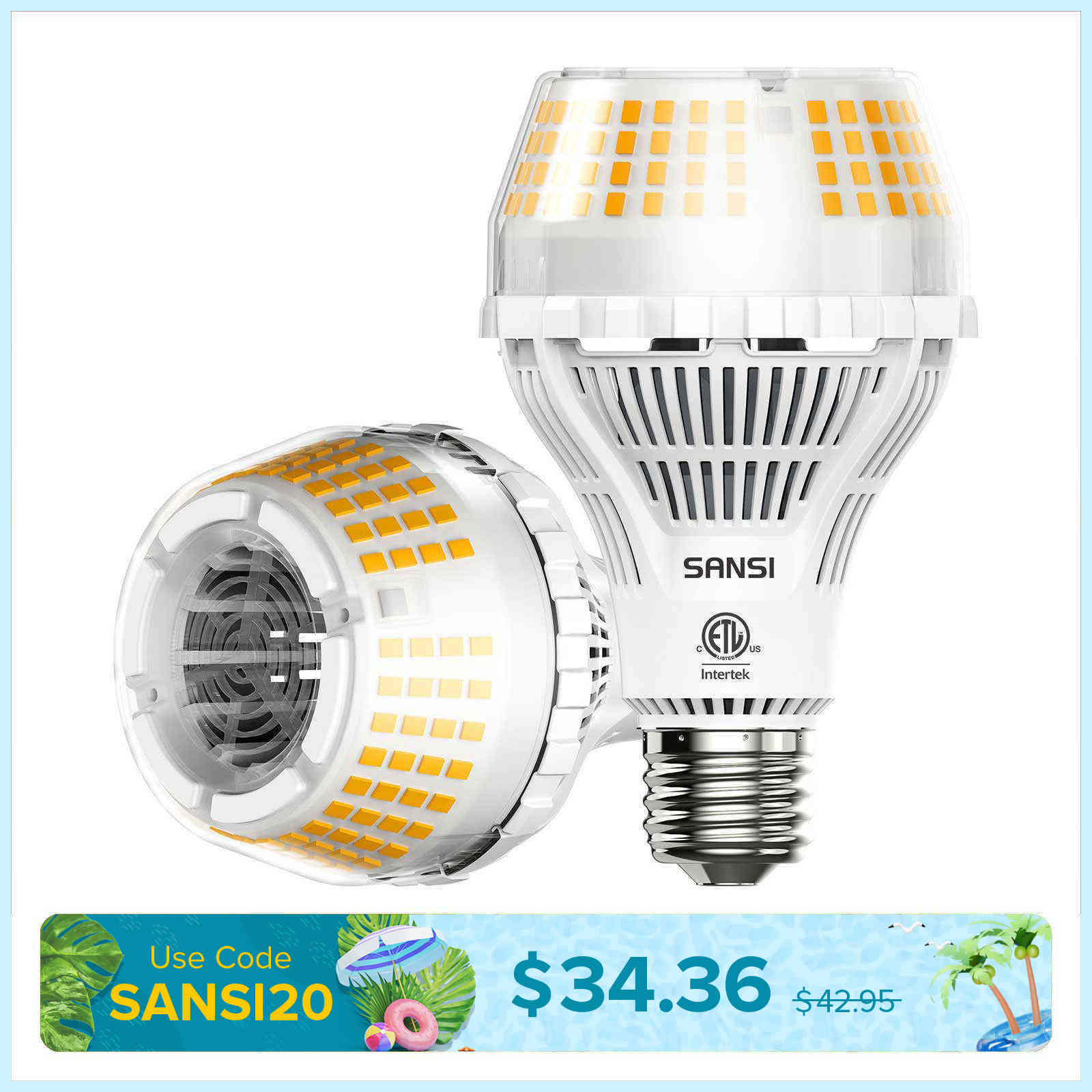 Upgraded A21 22W LED 3000K/5000K Light Bulb(US ONLY)