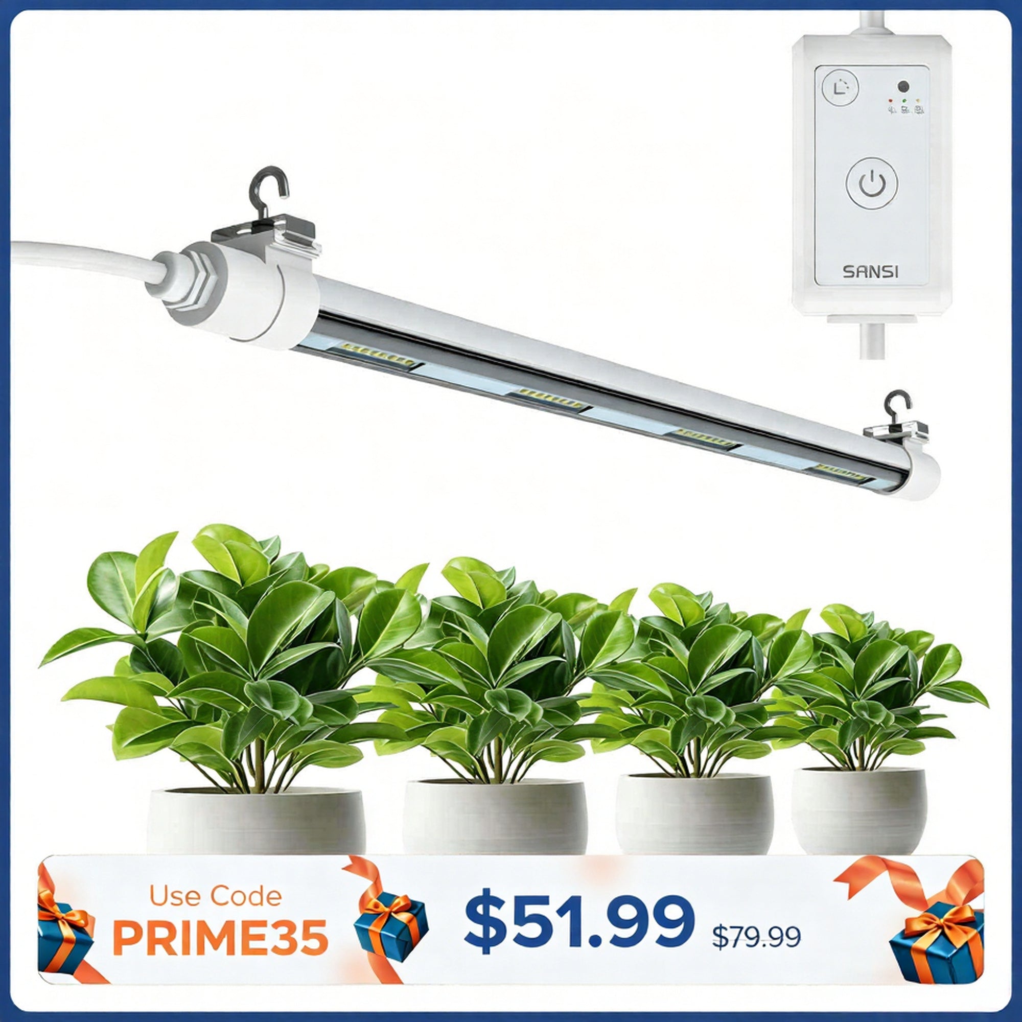 SANSI T8 25W LED Grow Light