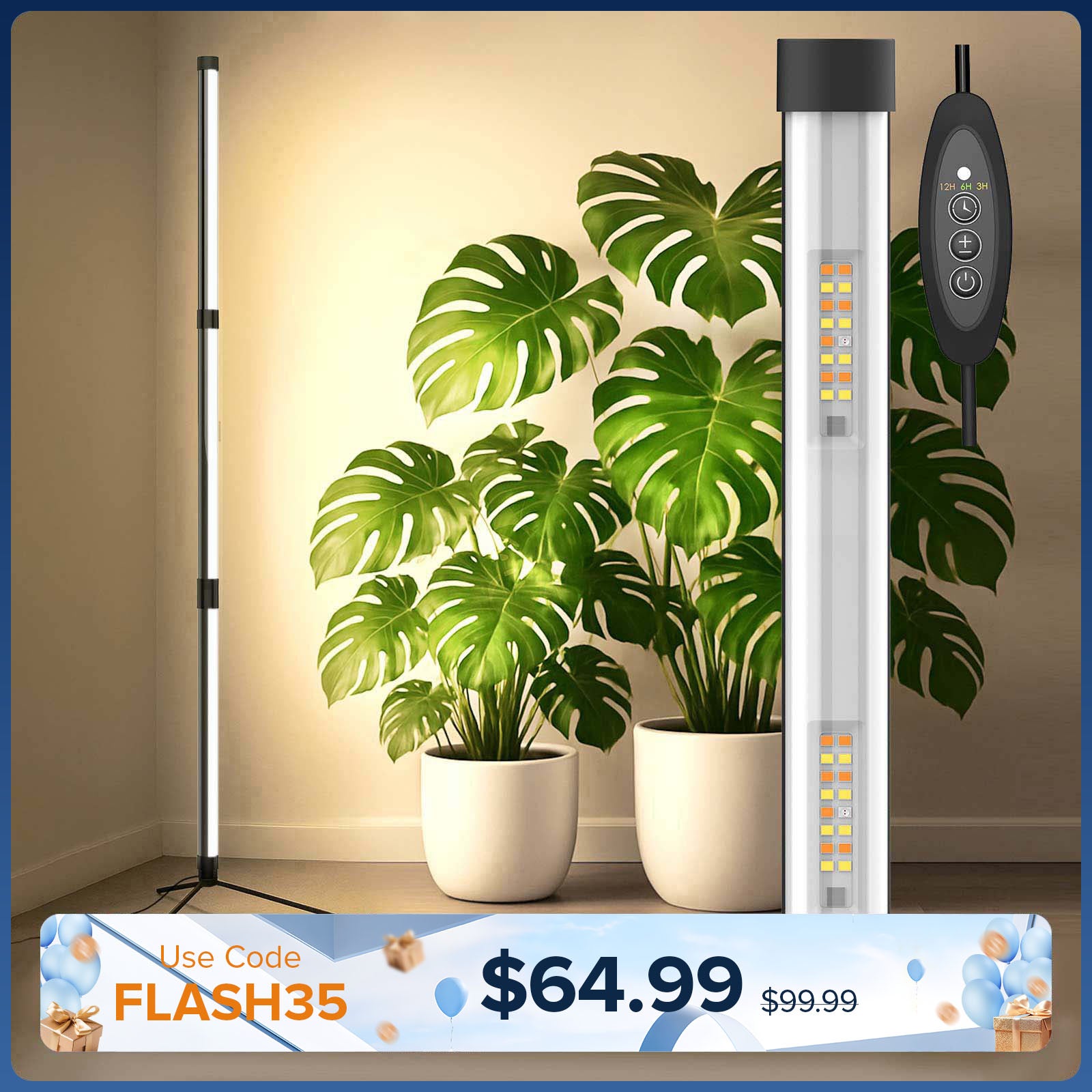SANSI T10 80W Lampe de culture debout LED (US/CA UNIQUEMENT)
