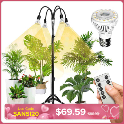 Upgraded 40W Adjustable Tripod Stand Grow Light with Remote Control (US/CA ONLY)