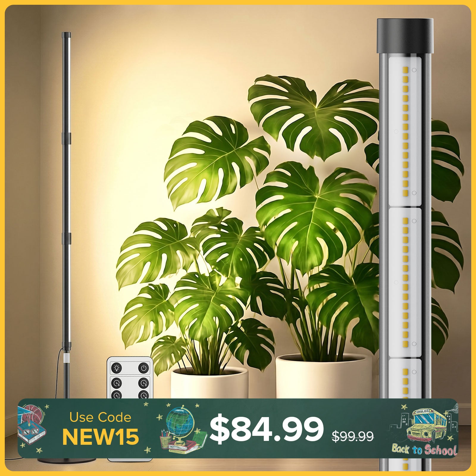 SANSI T10 Pro 80W LED Standing Grow Light (US/EU ONLY)