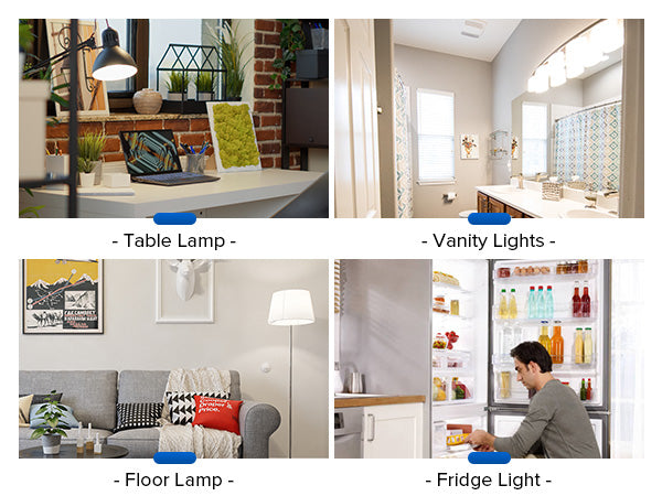 Multiple Usage & Wide Applications：table lamp,vanity lights,floor lamp and fridge light. 