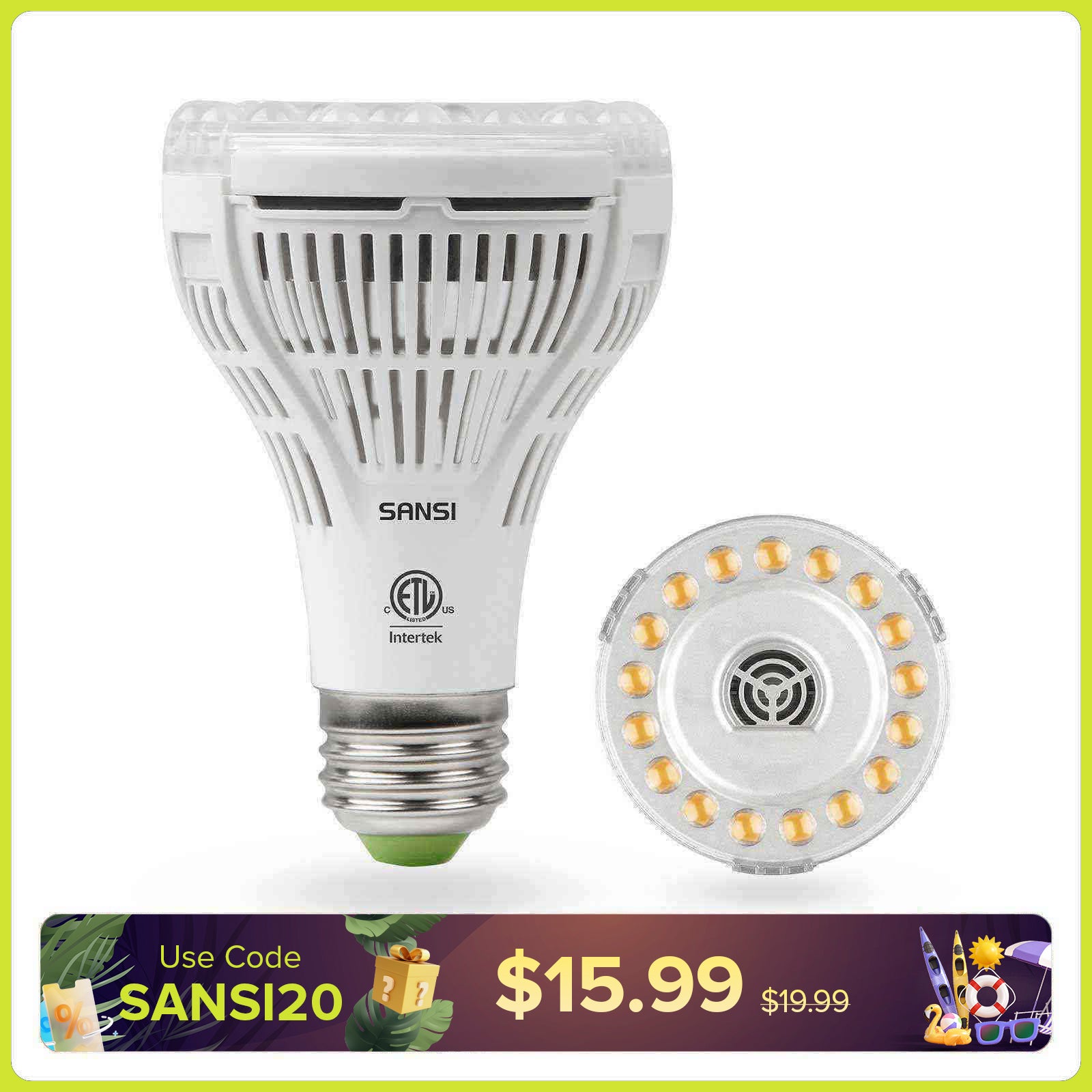 PAR25 15W LED Grow Light Bulb