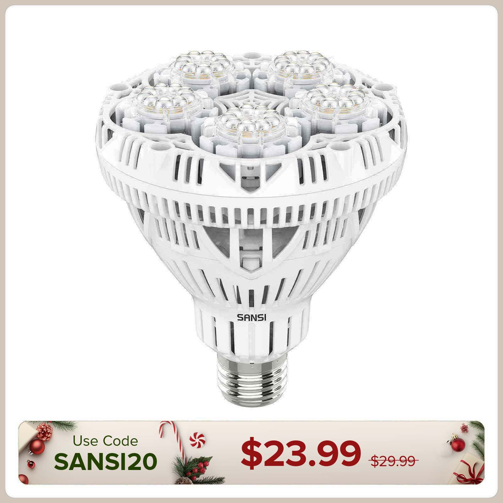 BR30 24W LED Grow Light Bulb