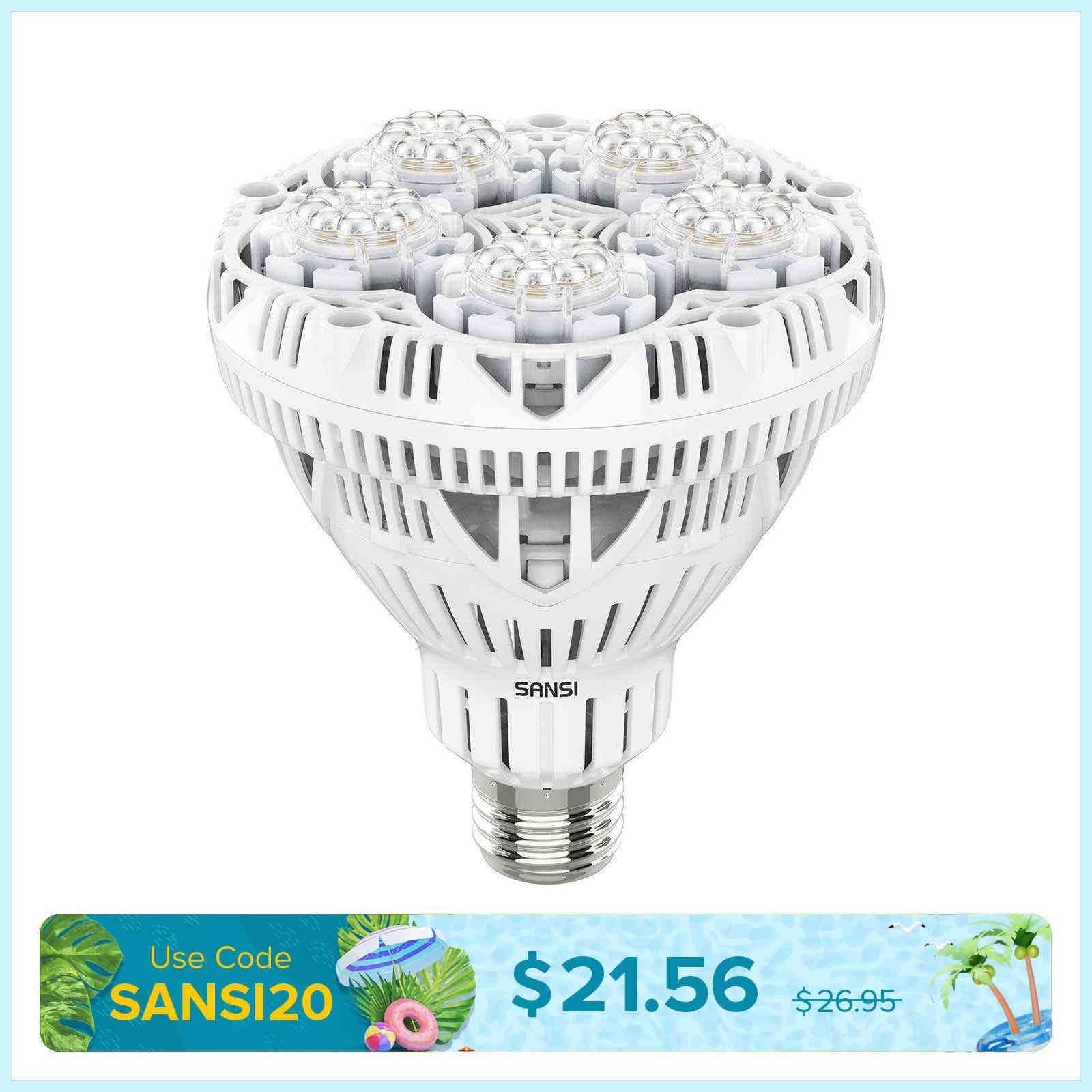 BR30 24W LED Grow Light Bulb