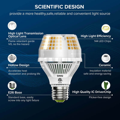 Lampadina LED A19 35W 3000K