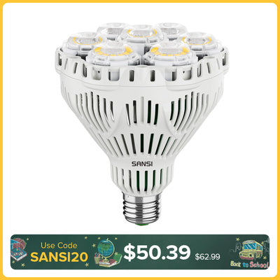 SANSI BR30 40W LED Grow Light Bulb (EU/UK ONLY)